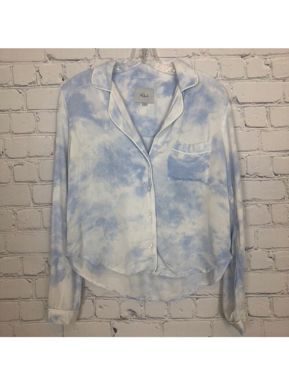 Rails Kellen Pajama Top Size XS Waves Tie Dye